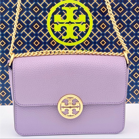 New TORY BURCH Olivia Pebble Leather
Crossbody Shoulder Bag